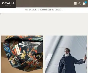 Braun-Hamburg.com(Designer-Herrenmode großer Labels entdecken) Screenshot