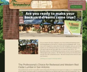 Braunderalumber.com(Lumber Yards San Antonio South Texas) Screenshot