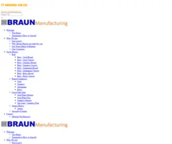 Braunhinges.com(Braun Manufacturing) Screenshot