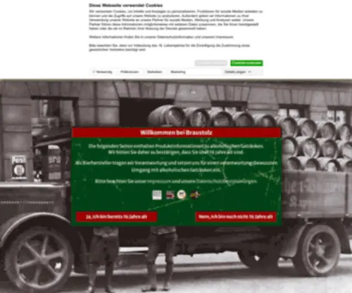 Braustolz.de(Feine Bierspezialitäten) Screenshot