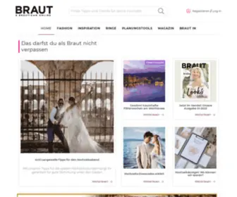 Brautmagazin.ch(Von Brautkleid und Hochzeitsanzug bis hin zu Verlobungs) Screenshot