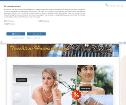Brautschmuck.org(Brautschmuck & Hochzeitsschmuck online kaufen) Screenshot