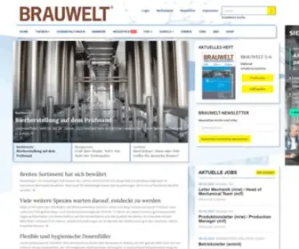 Brauwelt.com(Fachartikel aus allen Bereichen der Braubranche) Screenshot