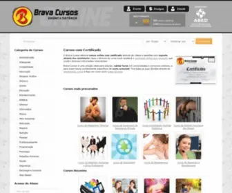 Bravacursos.com.br(Cursos Online com Certificado) Screenshot