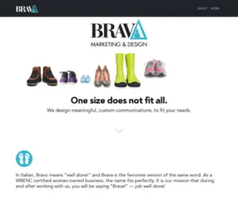 Bravamarketing.net(Brava Marketing & Design) Screenshot