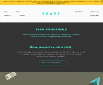 Brave.coop(BRAVE prevents overdose death. Through technology) Screenshot