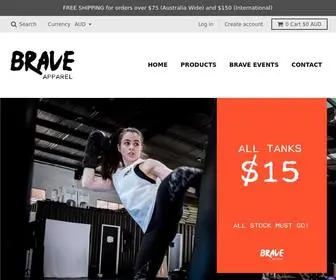 Braveapparel.com.au(BRAVE Apparel AU) Screenshot