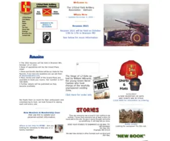 Bravecannons.org(The home page of the 1/92nd Field Artillery Association) Screenshot