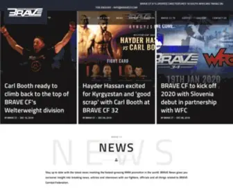 Bravecf.com(BRAVE COMBAT FEDERATION) Screenshot