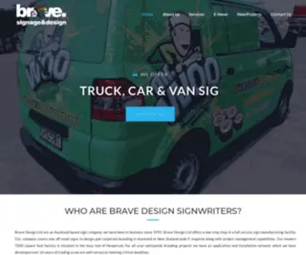 Bravedesign.co.nz(Brave Design Ltd) Screenshot