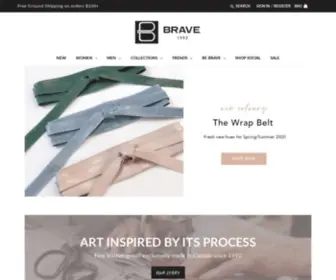 Braveleather.com(Leather Belts) Screenshot