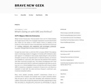 Bravenewgeek.com(Introspections of a software engineer) Screenshot