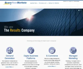 Bravenewmarkets.com(Digital Growth Company) Screenshot