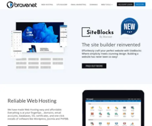 Bravesites.com(Bravenet Web Services) Screenshot