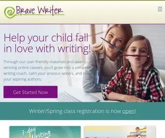 Bravewriter.com(Brave Writer (en) Screenshot