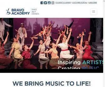 Bravoacademy.ca(Private Vocal Lessons and Music Theatre Camp in North York) Screenshot