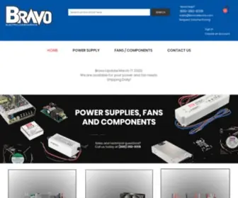 Bravoelectro.com(Bravo Electro Power Supply and Fan Experts) Screenshot