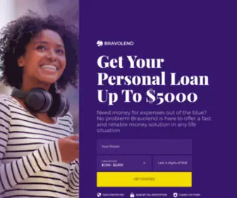 Bravolend.com(Get Your Personal Loan Up To $5000) Screenshot