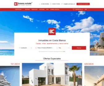 Bravosestate.es(Inmuebles en Costa Blanca) Screenshot