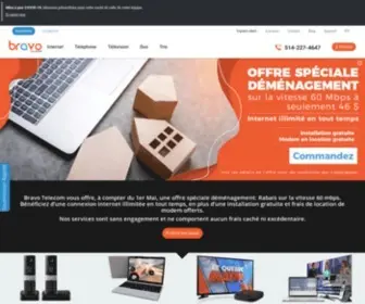 Bravotelecom.com(Offre Internet Haut Débit 100M à 55$ seulement) Screenshot