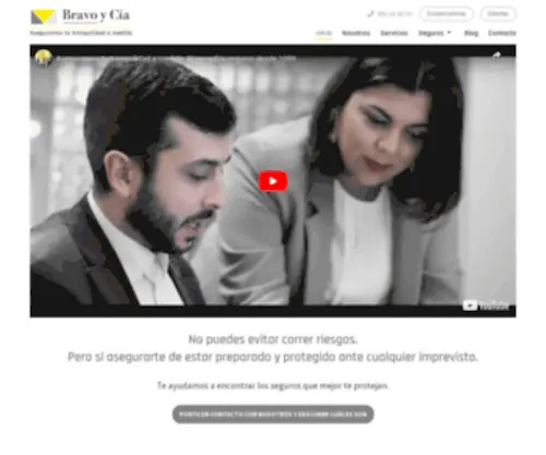 Bravoycia.es(Aseguramos tu tranquilidad a medida) Screenshot