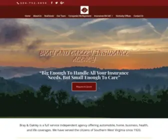 Brayandoakley.com(Trusted Insurance Agency in W) Screenshot