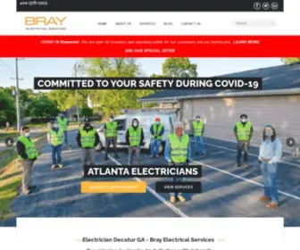 Brayelectricalservices.com(Atlanta's Trusted Full Service Electricians) Screenshot