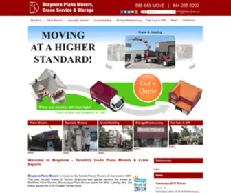 Braymore.ca(Toronto Piano Movers) Screenshot