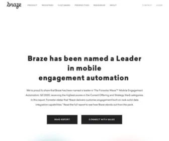 Braze.eu(Braze is an engagement platform) Screenshot