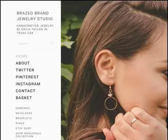 Brazedbrand.com(Brazed Brand Jewelry Studio) Screenshot