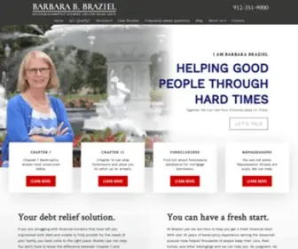 Braziellaw.com(Financial Rescue) Screenshot