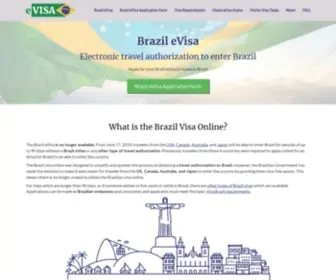 Brazilevisas.com(Brazil eVisa or Brazil Visa Online) Screenshot