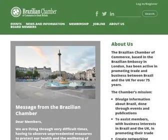 Brazilianchamber.org.uk(Brazilian Chamber of Commerce for Great Britain) Screenshot