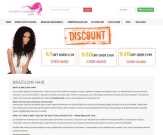 Brazilianhaironsale.com(Brazilian Hair Bundles On Sale) Screenshot