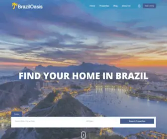 Braziloasis.com(Luxury Real Estate in Brazil) Screenshot