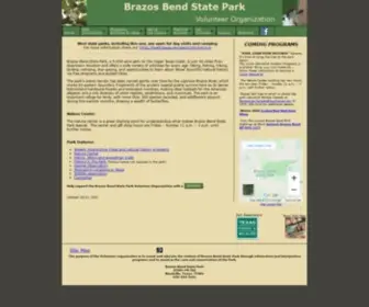 Brazosbend.org(Brazos Bend State Park Volunteer Organization) Screenshot