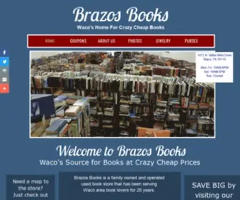 Brazosbookswaco.com(Brazos Books in Waco has thousands and thousands of used books at half price and less. Brazos Books) Screenshot