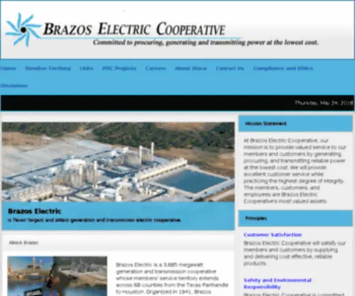 Brazoselectric.com(Brazoselectric) Screenshot