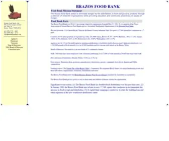 Brazosfoodbank.org(Brazos Food Bank) Screenshot