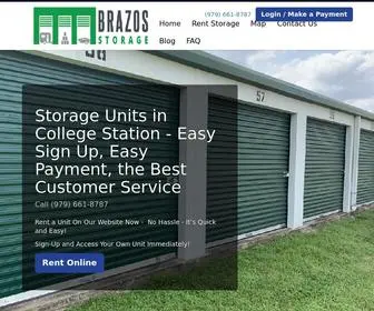 Brazosstorage.com(Brazos Storage) Screenshot