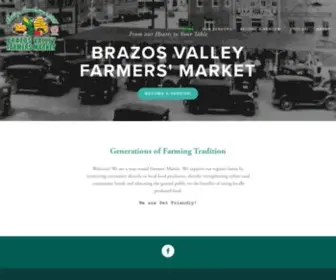 Brazosvalleyfarmersmarket.com(Brazos Valley Farmers' Market) Screenshot