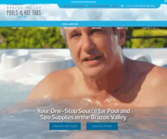 Brazosvalleypools.com(Brazos Valley Pool & Spas) Screenshot