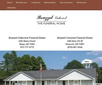 Brazzelfuneralhomes.com(Brazzel-Oakcrest Funeral Home) Screenshot