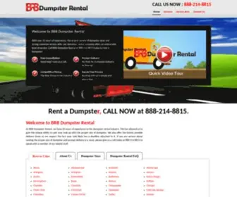 BRbdumpsterrental.com(Affordable Dumpster Rentals) Screenshot