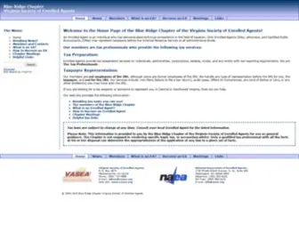Brcea.org(Blue Ridge Chapter Virginia Society of Enrolled Agents) Screenshot