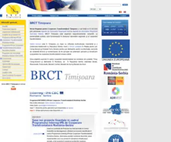 BRCT-Timisoara.ro(Biroul Regional pentru Cooperare Transfrontaliera Timisoara) Screenshot