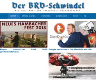 BRD-SChwindel.org(Wie die "BRD" ihr "Personal" verschaukelt › Der BRD) Screenshot
