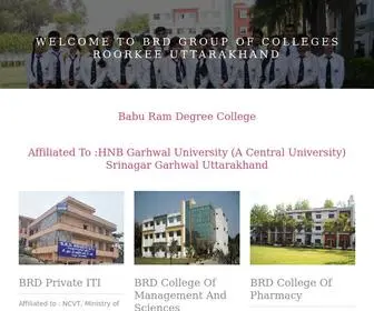 BRDCrke.com(BRD Group Of Colleges Roorkee) Screenshot