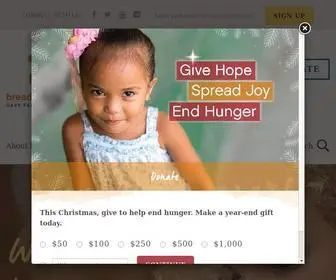 Bread.org(Bread for the World) Screenshot