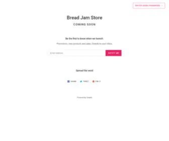 BreadjamStore.com(Bread Jam Store) Screenshot